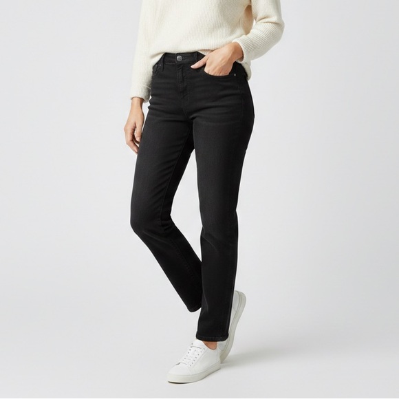 Kut from the Kloth Denim - Kut from the Kloth Rachael Fab Ab Mom Jeans Black High Rise